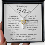 Cross Dancing Necklace - Mom Necklace - Gift for Mom from Daughter, Mother's Day Gift