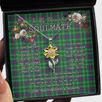 To My Beautiful Soulmate Sunflower Necklace In Your Eyes I Have Found My Home Clan Duncan Modern Tartan Jewelry For Girlfriend