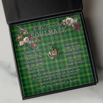To My Beautiful Soulmate Necklace In Your Eyes I Have Found My Home Clan MacArthur Tartan Crown Pendant Necklace