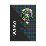 Scotstee Shop Schaw (of Sauchie) Tartan Garden Flag - Flash Style