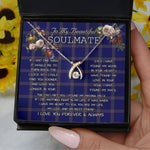 To My Beautiful Soulmate Necklace In Your Eyes I Have Found My Home Clan Crichton Tartan Wishbone Dancing Necklace