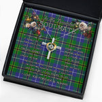 To My Beautiful Soulmate Necklace In Your Eyes I Have Found My Home Clan Turnbull Hunting Tartan Cross Dancing Necklace