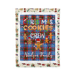 Personalized Gift Tartan Plaid Blanket Clan Nicolson Modern With Christmas Cookie Baking Crew Christmas Gift Blanket, Plaid Blanket, Christmas Fleece Blanket, Christmas Blanket, Tartan Blanket, Scottish Blanket, Scotland Blanket, Family Name Blanket, Custom Blanket, Personalized Blanket