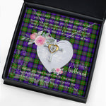 Gift For My Beautiful Girlfriend Necklace Valentine Necklace Clan Cameron Tartan Cross Dancing Necklace Scottish Tartan Jewelry
