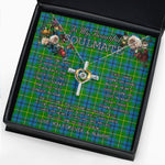 To My Beautiful Soulmate Necklace In Your Eyes I Have Found My Home Clan Johnston Tartan Cross Dancing Necklace