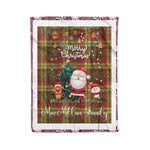 Personalized Gift Tartan Plaid Blanket Clan MacMillan Weathered With Funny Santa Snowman Reindeer Merry Christmas Fleece Blanket, Home Living Room, Plaid Blanket, Tartan Blanket, Scottish Blanket, Buffalo fleece blanket, Christmas Blanket