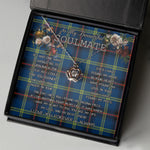 To My Beautiful Soulmate Necklace In Your Eyes I Have Found My Home Clan Grewar Tartan Crown Pendant Necklace