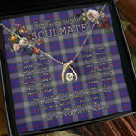 To My Beautiful Soulmate Necklace In Your Eyes I Have Found My Home Clan Kinnaird Tartan Wishbone Dancing Necklace