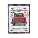 Tartan Blanket Vintage Red Truck with Christmas Tree Family Scottish Clan Rutherford plaid blanket, red plaid blanket, buffalo plaid blanket, green plaid blanket, plaid fleece blanket, blue plaid blanket, red tartan blanket, tartan plaid blanket, black and white plaid blanket, , christmas plaid blanket, orange plaid blanket, tartan plaid throw blanket, pink plaid blanket, brown plaid blanket, buffalo check blanket