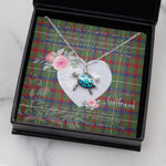 Sea Turtle Necklace Gift for My Beautiful Girlfriend Valentines Necklace Clan Shaw Green Modern Tartan Blue Turtle Necklace