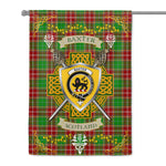 House Flag - Baxter Modern Irish Shield Celtic Cross Tartan Garden Flag St Patrick's Day Garden Flag