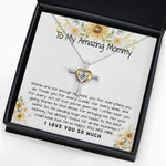 To My Amazing Mommy Gift Necklace, 1st Mother’s Day Present For New Mom From New Born Baby, Sentimental Gift From Baby To Mom, Mother's Day Cross Necklace