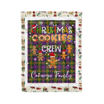 Personalized Gift Tartan Plaid Blanket Clan Carnegie With Christmas Cookie Baking Crew Christmas Gift Blanket, Plaid Blanket, Christmas Fleece Blanket, Christmas Blanket, Tartan Blanket, Scottish Blanket, Scotland Blanket, Family Name Blanket, Custom Blanket, Personalized Blanket