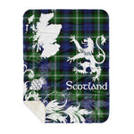 Sherpa Blanket - Tartan Blanket Thistle and Lion Scottish Clan Baillie Plaid Blanket, plaid sherpa blanket queen,purple sherpa blanket,queen sherpa blanket,queen size sherpa blanket,red sherpa blanket,scottish tartan blankets,sherpa blanket,sherpa christmas blanket