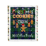 Personalized Gift Tartan Plaid Blanket Clan MacCallum With Christmas Cookie Baking Crew Christmas Gift Blanket, Plaid Blanket, Christmas Fleece Blanket, Christmas Blanket, Tartan Blanket, Scottish Blanket, Scotland Blanket, Family Name Blanket, Custom Blanket, Personalized Blanket