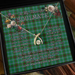 To My Beautiful Soulmate Necklace In Your Eyes I Have Found My Home Clan Duncan of Sketraw Tartan Wishbone Dancing Necklace