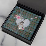 Rising Phoenix Necklace - Valentine Necklace Clan Paisley Tartan Gift for Girlfriend, Gift for My Wife Rising Phoenix Necklace