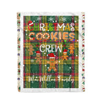 Personalized Gift Tartan Plaid Blanket Clan MacMillan Ancient With Christmas Cookie Baking Crew Christmas Gift Blanket, Plaid Blanket, Christmas Fleece Blanket, Christmas Blanket, Tartan Blanket, Scottish Blanket, Scotland Blanket, Family Name Blanket, Custom Blanket, Personalized Blanket