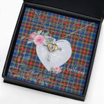 Gift For My Beautiful Girlfriend Necklace Valentine Necklace Clan MacBeth Modern Tartan Cross Dancing Necklace Scottish Tartan Jewelry
