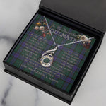 To My Beautiful Soulmate Necklace In Your Eyes I Have Found My Home Clan Sinclair Modern Tartan Rising Phoenix Necklace