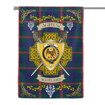 House Flag - Agnew Irish Shield Celtic Cross Tartan Garden Flag St Patrick's Day Garden Flag