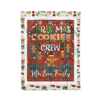 Personalized Gift Tartan Plaid Blanket Clan MacLean Of Duart With Christmas Cookie Baking Crew Christmas Gift Blanket, Plaid Blanket, Christmas Fleece Blanket, Christmas Blanket, Tartan Blanket, Scottish Blanket, Scotland Blanket, Family Name Blanket, Custom Blanket, Personalized Blanket