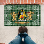 Welcome Mat Scottish MacDonald Lord Of The Isles Tartan Door Mat, Plaid Doormat copy