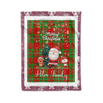 Personalized Gift Tartan Plaid Blanket Clan Peter With Funny Santa Snowman Reindeer Merry Christmas Fleece Blanket, Home Living Room, Plaid Blanket, Tartan Blanket, Scottish Blanket, Buffalo fleece blanket, Christmas Blanket