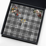 To My Beautiful Soulmate Necklace In Your Eyes I Have Found My Home Clan Douglas Grey Modern Tartan Cross Dancing Necklace