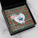 Sea Turtle Necklace Gift for My Beautiful Girlfriend Valentines Necklace Clan Prince of Wales Tartan Blue Turtle Necklace