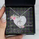Rising Phoenix Necklace - Valentine Necklace Clan Lumsden Hunting Tartan Gift for Girlfriend, Gift for My Wife Rising Phoenix Necklace