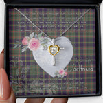 Gift For My Beautiful Girlfriend Necklace Valentine Necklace Clan Taylor Weathered Tartan Cross Dancing Necklace Scottish Tartan Jewelry