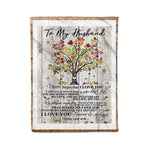 Scotstee Shop - Fleece Blanket - Customized Gift, To My Husband Gift Lovely Husband Letter Fleece Blanket
