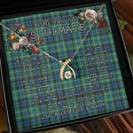 To My Beautiful Soulmate Necklace In Your Eyes I Have Found My Home Clan MacNeill Of Colonsay Tartan Wishbone Dancing Necklace