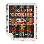 Personalized Gift Tartan Plaid Blanket Clan Stewart High Stewards With Christmas Cookie Baking Crew Christmas Gift Sherpa Blanket, tartan sherpa blanket,buffalo plaid sherpa blanket,christmas sherpa blanket,Christmas Throw Blanket,green plaid sherpa blanket,green sherpa blanket