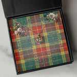 To My Beautiful Soulmate Necklace In Your Eyes I Have Found My Home Clan Buchanan Old Sett Tartan Crown Pendant Necklace