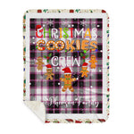 Personalized Gift Tartan Plaid Blanket Clan MacPherson Hunting Modern With Christmas Cookie Baking Crew Christmas Gift Sherpa Blanket, tartan sherpa blanket,buffalo plaid sherpa blanket,christmas sherpa blanket,Christmas Throw Blanket,green plaid sherpa blanket,green sherpa blanket