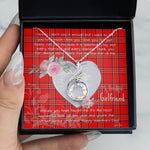 Rising Phoenix Necklace - Valentine Necklace Clan Burnett Modern Tartan Gift for Girlfriend, Gift for My Wife Rising Phoenix Necklace