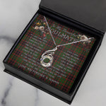 To My Beautiful Soulmate Necklace In Your Eyes I Have Found My Home Clan Buchan Modern Tartan Rising Phoenix Necklace