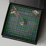To My Beautiful Soulmate Necklace In Your Eyes I Have Found My Home Clan Graham of Montrose Tartan Crown Pendant Necklace