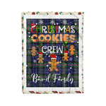 Personalized Gift Tartan Plaid Blanket Clan Baird With Christmas Cookie Baking Crew Christmas Gift Blanket, Plaid Blanket, Christmas Fleece Blanket, Christmas Blanket, Tartan Blanket, Scottish Blanket, Scotland Blanket, Family Name Blanket, Custom Blanket, Personalized Blanket