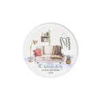 Scotstee Shop - Our First Christmas In Our New Home Circle Ceramic Ornament We Have Moved Boho Living Room Moving Announcement