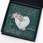 Gift For My Beautiful Girlfriend Necklace Valentine Necklace Clan Lauder Tartan Cross Dancing Necklace Scottish Tartan Jewelry