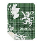 Sherpa Blanket - Tartan Blanket Thistle and Lion Scottish Clan MacDonald Lord Of The Isles Plaid Blanket, plaid sherpa blanket queen,purple sherpa blanket,queen sherpa blanket,queen size sherpa blanket,red sherpa blanket,scottish tartan blankets,sherpa blanket,sherpa christmas blanket