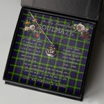 To My Beautiful Soulmate Necklace In Your Eyes I Have Found My Home Clan Watson Modern Tartan Crown Pendant Necklace