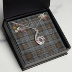To My Beautiful Soulmate Necklace In Your Eyes I Have Found My Home Clan BlackWatch Weathered Tartan Rising Phoenix Necklace