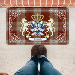 Doormat - Welcome Mat Scottish Davidson Dress Dancers Clan Badge Tartan Door Mat, Plaid Doormat