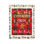 Personalized Gift Tartan Plaid Blanket Clan MacNab With Christmas Cookie Baking Crew Christmas Gift Blanket, Plaid Blanket, Christmas Fleece Blanket, Christmas Blanket, Tartan Blanket, Scottish Blanket, Scotland Blanket, Family Name Blanket, Custom Blanket, Personalized Blanket