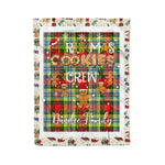 Products Personalized Gift Tartan Plaid Blanket Clan Dundee With Christmas Cookie Baking Crew Christmas Gift Blanket, Plaid Blanket, Christmas Fleece Blanket, Christmas Blanket, Tartan Blanket, Scottish Blanket, Scotland Blanket, Family Name Blanket, Custom Blanket, Personalized Blanket
