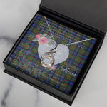 Rising Phoenix Necklace - Valentine Necklace Clan MacLaren Tartan Gift for Girlfriend, Gift for My Wife Rising Phoenix Necklace